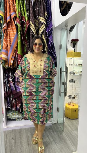 foluke ankara midi dress