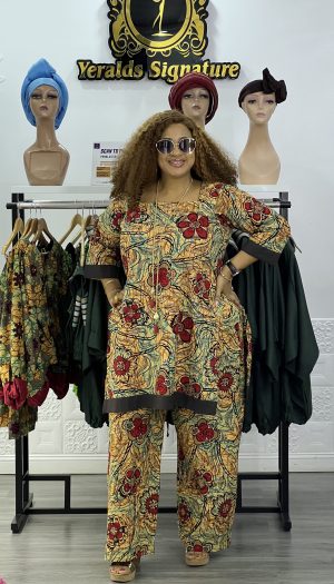 rema vintage ankara midi dress reversible |2 way wear | with optional coverage